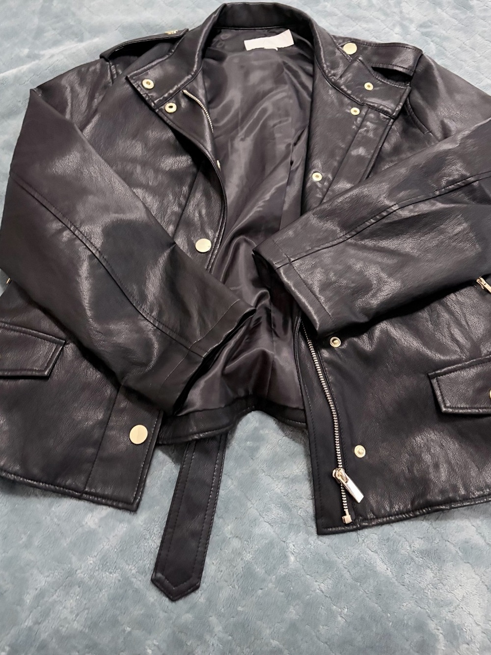 Zara Black Leather Jacket